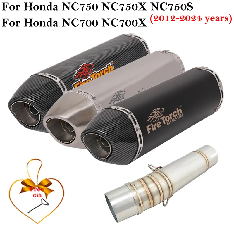 

Motorcycle Exhaust Escape Muffler Modified DB Killer Escape Middle Link Pipe Slip On For Honda NC700 NC700X NC750 NC750X NC750S