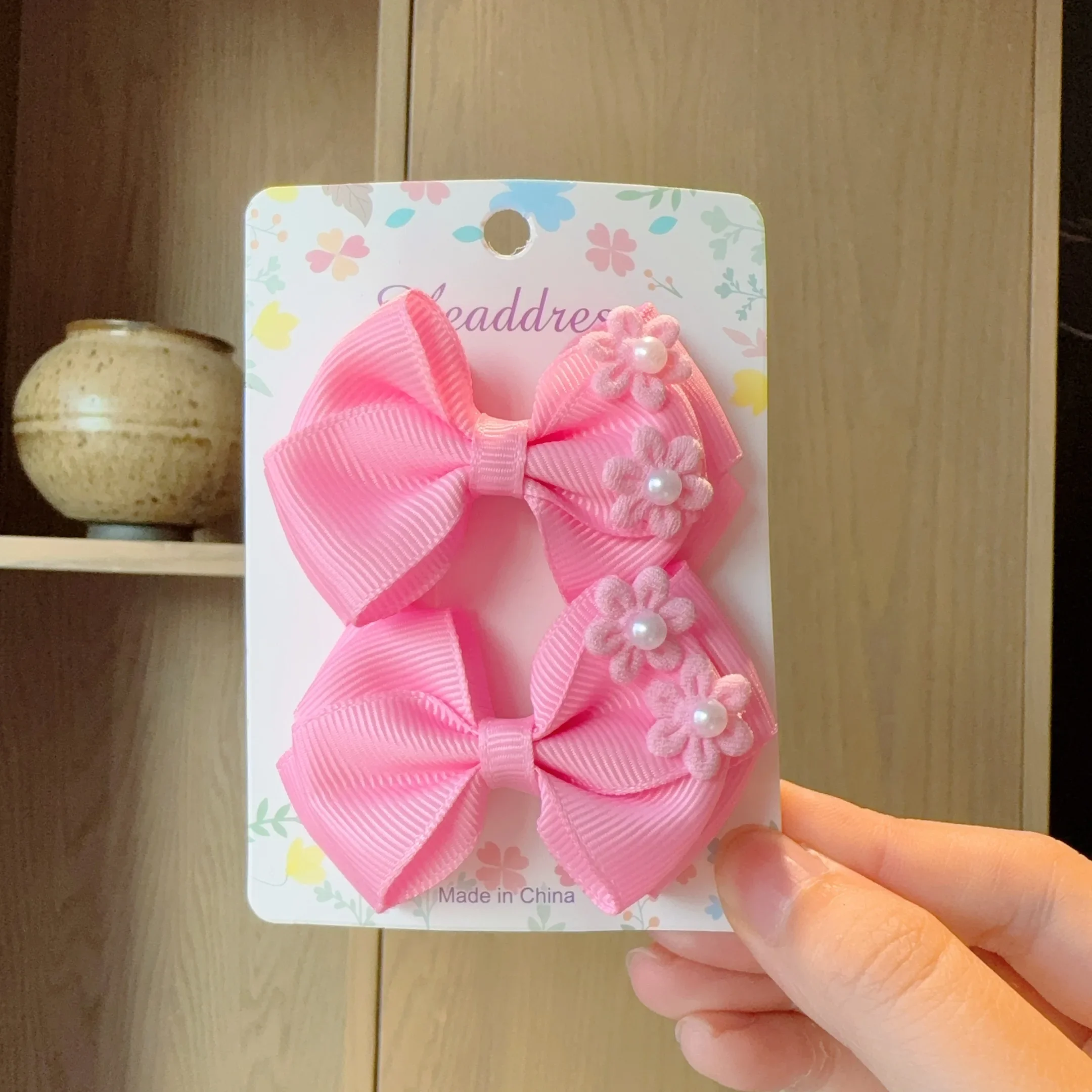 

2Pcs/lot Baby Solid Hair Bows Hair Clips Children Headwear Ribbon bow Hairpin for Girl Cheer Bowknot Barrettes Hair Accessories