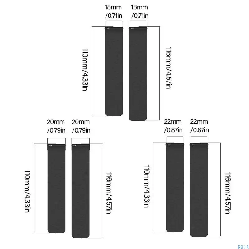 R91A Band Strap Quick Release Band Sweatproof Bracelet Belt Silicone Band