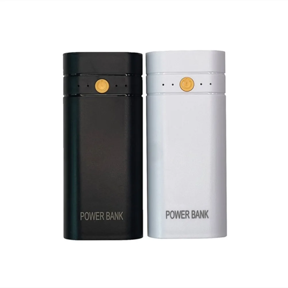 2X 18650 DIY Power Bank Case Type-C USB LED Flashlight 18650 Battery Holder 5V 2A Not Including Batteries DIY Battery Box