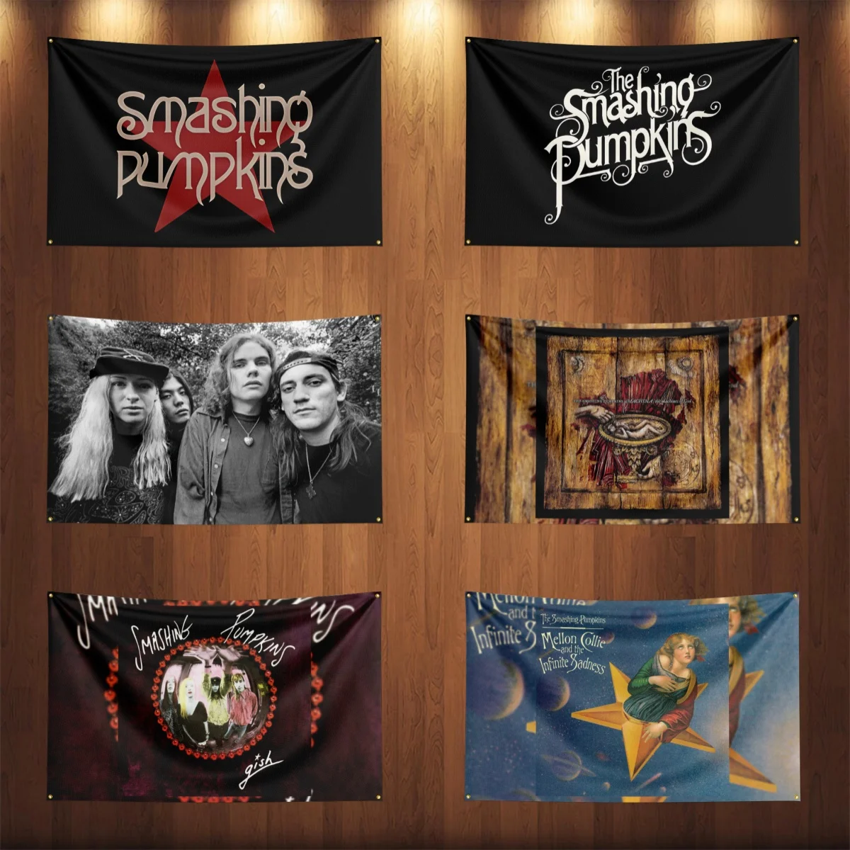

3x5 Ft Heavy Rock Band T-The-Smashing-Pumpkinss Flag Polyester Digital Printing Banner for Bedroom Wall Out Door Tapestry Decora