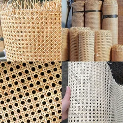 Natural Real Rattan Handmade Woven Belt Furniture Repair Material for Furniture Chairs Table Cabinets DIY Woven Open Mesh Canes