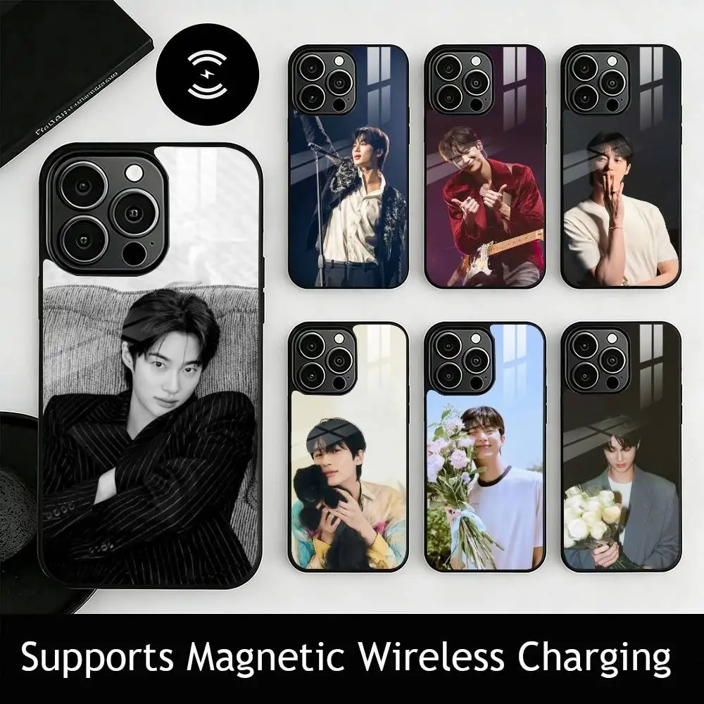 Actor B-Byeon Woo-seok gift Phone Case For iPhone17,16,15,14,13,12,11 Plus,Pro Supports Magnetic Wireless Charging