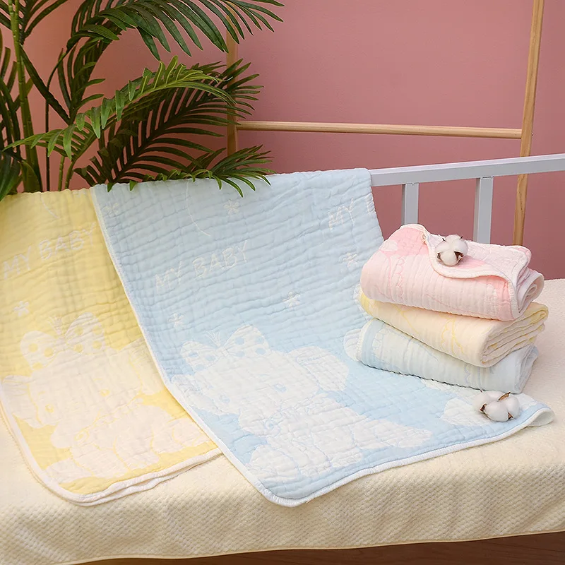 Baby Blanket Bamboo Fiber Soft Skin Comfort Newborn Bath Towel Printed Sleeping Sheet Outdoor Stroller Windproof Warm Blanket