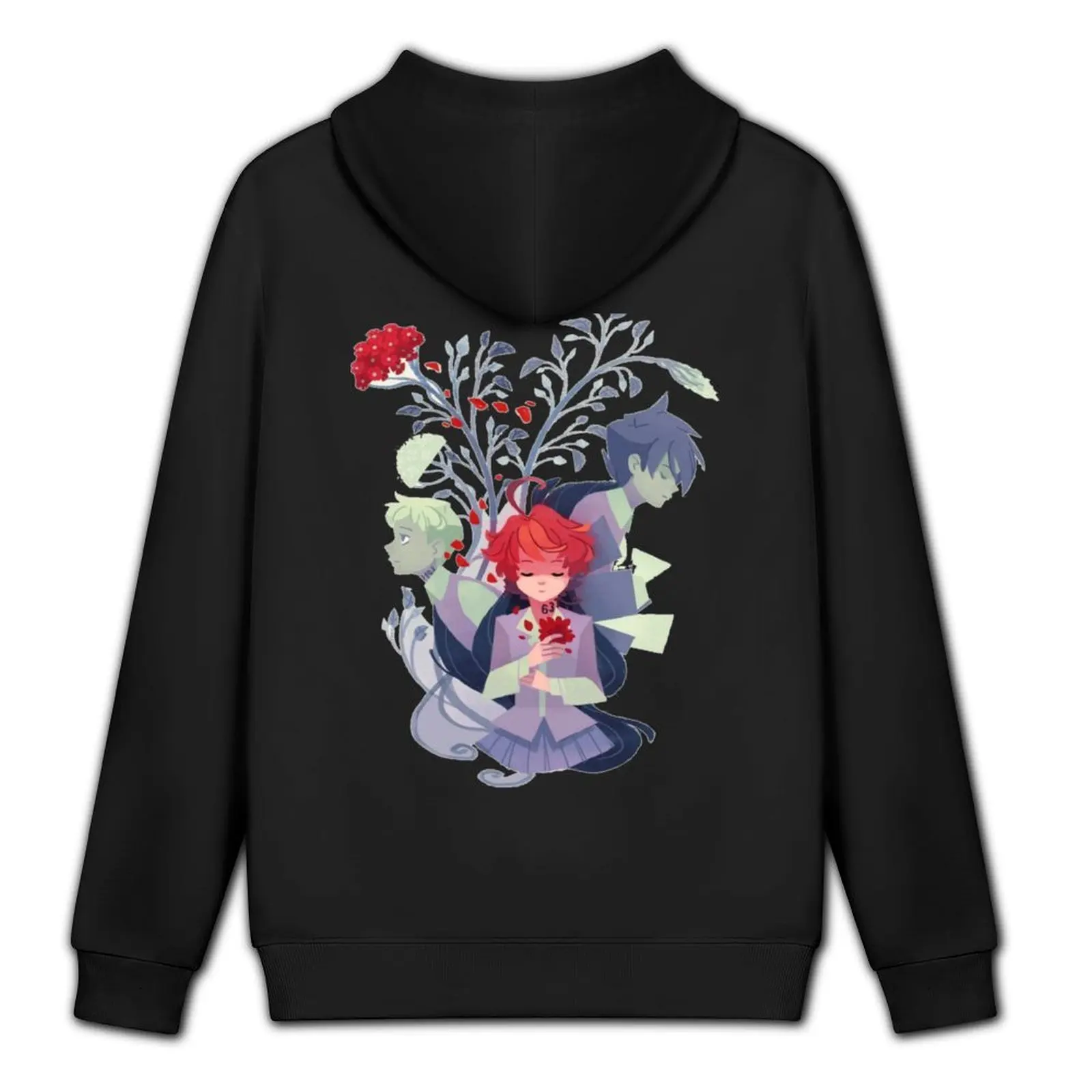 نيفرلاند الموعودة، هوديي لطيف راي إيما و نورمان يرتدي الرجال ملابس شتوية على الطراز الكوري ملابس بقلنسوة كبيرة الحجم