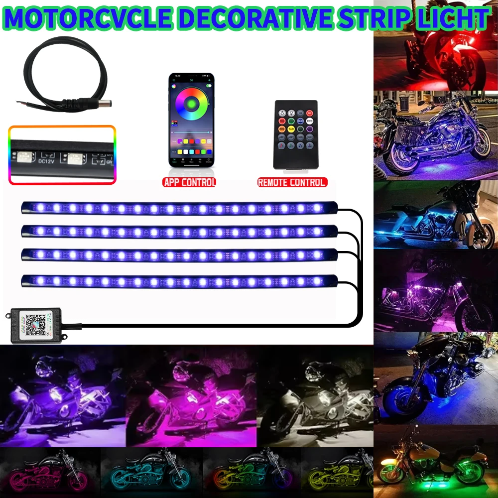 Rgb Underglow Strip - 72 LED Wireless RGB UnderGlow Neon