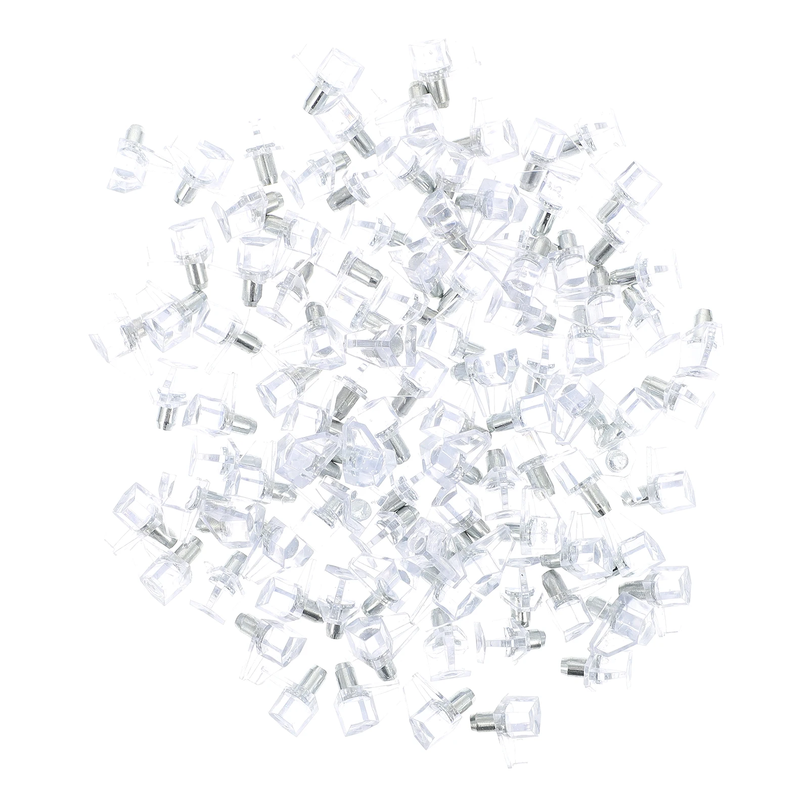 

100pcs Pins For Cabinet Bookcase Wardrobe Cupboard Durable Furniture Support Holders Sturdy Stabilizer Pins Glass Shelf Support