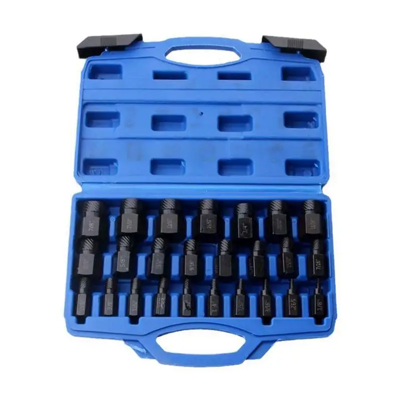 

Screw separator Set 25pcs Screw Extractor Set Broken Bolt Remover Useful Pins Spiral Nut Extractors Stripped Screw Studs Fitting