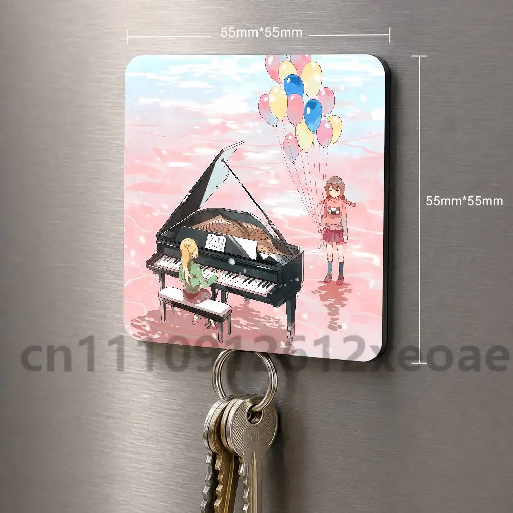Yume Nikki game Creative Square Fridge Magnet Cartoon PVC Refrigerator Decor Gift for Home Office