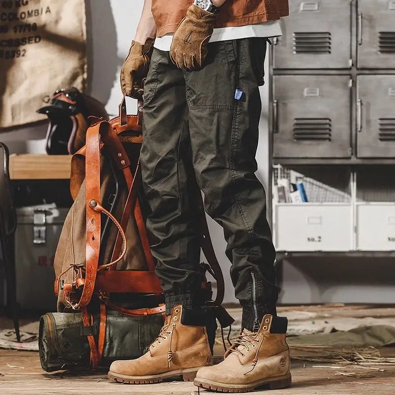 

Мужские модные брюки-карго для весны и лета, легкие, свободного кроя, с множеством карманов, повседневные, универсальные, стильные, в уличном стиле