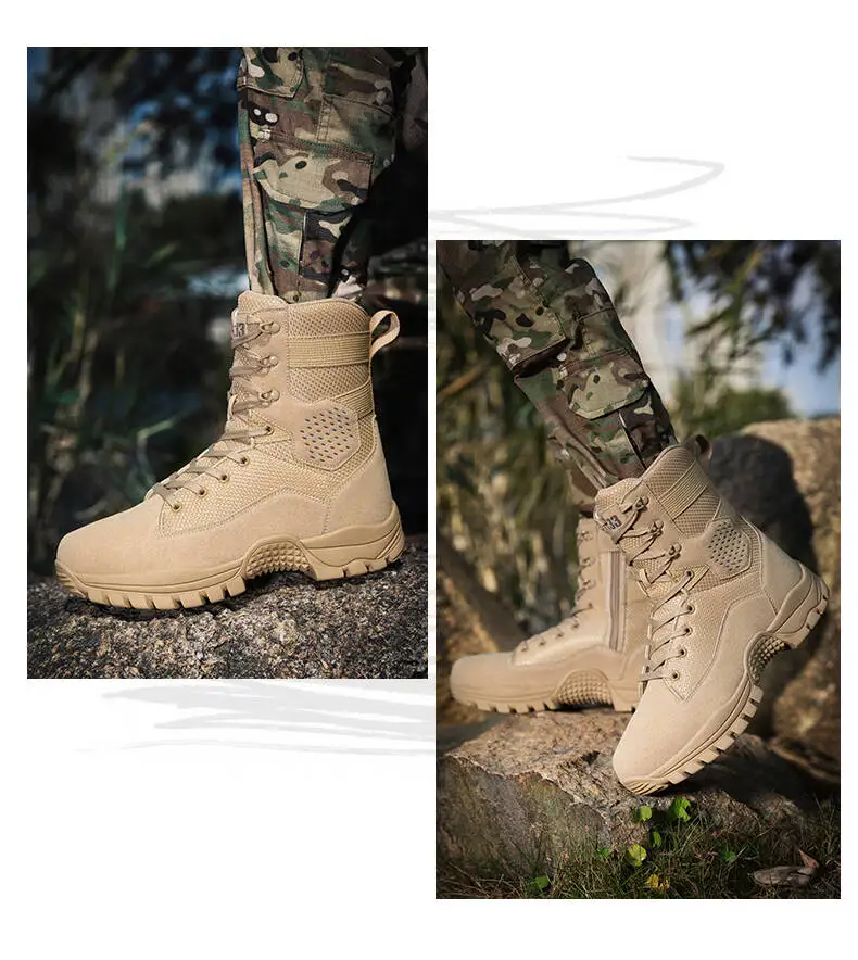 Marken-Outdoor-Stiefel für Dschungel-Trekking, Größe 39-47, Herren-Knöchelstiefel, Verschleißfeste Dicke Sneakers, 2026 Neue Wasserdichte Wanderstiefel – Detail 15