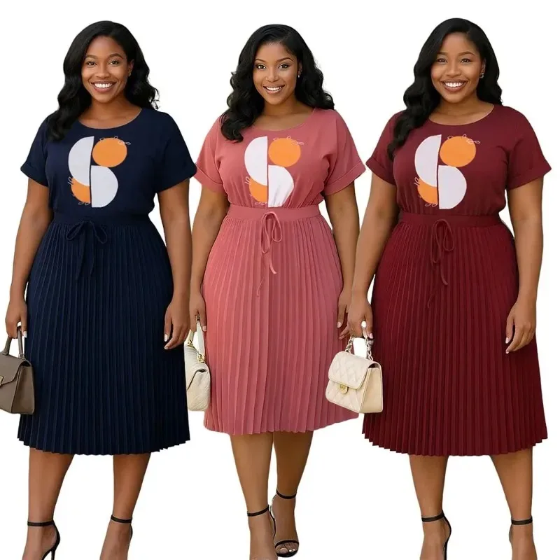 

African Dresses for Women Elegant 2025 Summer Autumn Dashiki Midi Dress Ladies Traditional African Clothing Ankara Dresses