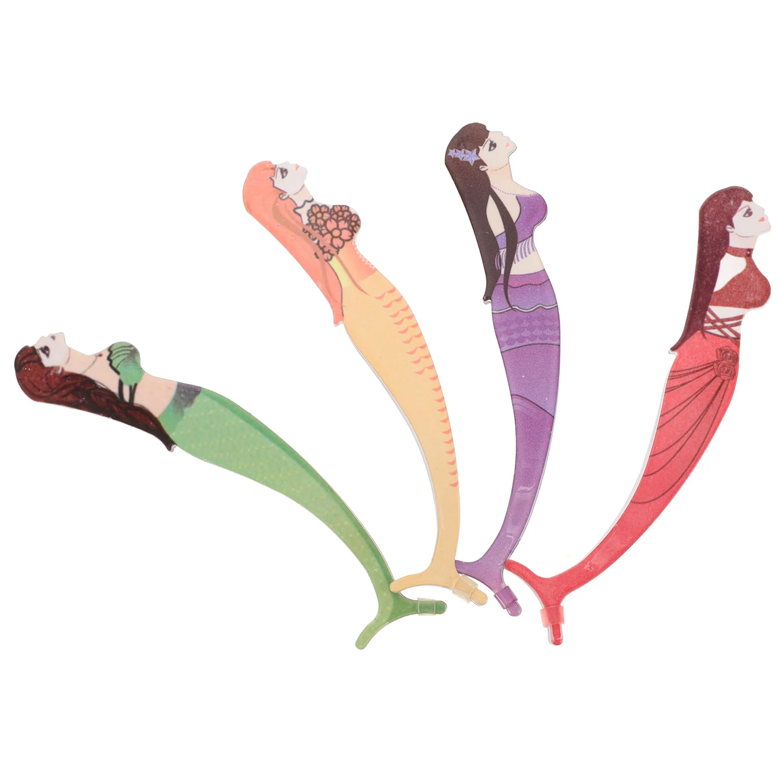 

4 Pcs Eyelash Aid Tweezers Clamp Auxiliary Beauty Tools Applicator for Extensions Stainless Steel Metal