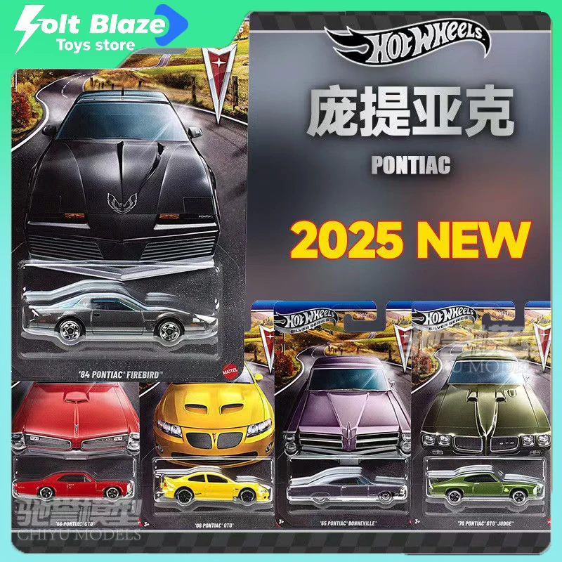 

Hot Wheels 2025 Pontiac GRT01 Set 1/ 64GTO Firebird Bonneville DieCast Car Models Alloy Static Collection Cars Model Boy Gifts