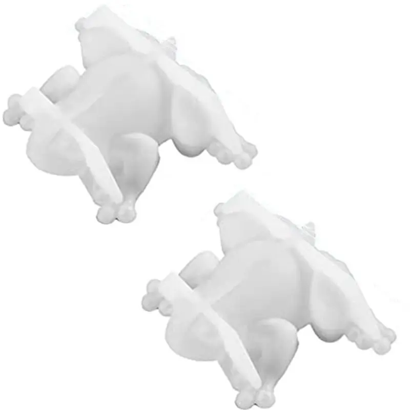 ABJS 2PCS Frogs Shape Resin Molds, Animal Silicone Molds 3D Cute Resin Molds for Epoxy Casting