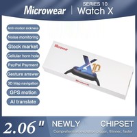 S10 Series 10 Smartwatch Microwear BT Calling 2.06 Inch 48mm Big Size Series10 S IWO 10 Smart Watch