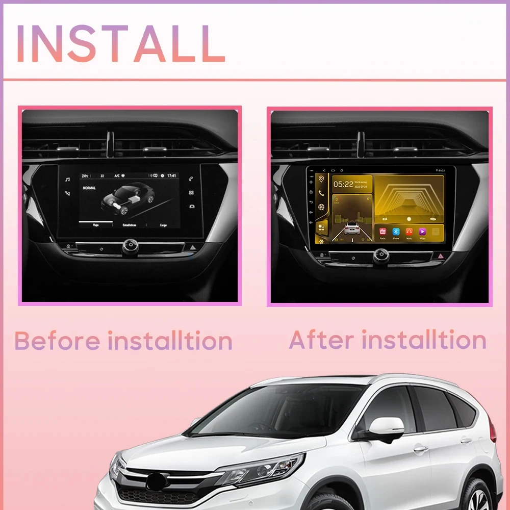 For Opel Corsa F 2019 - 2023 Car Radio Multimedia Video Player Navigation stereo GPS Android 13 No 2din 2 din dvd 7862 CPU