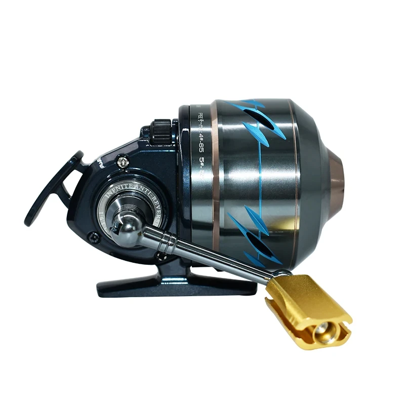 Imagem -04 - Pesca Reel com Braços Intercambiáveis Slingshot Fish Spinning Mão Roda Metal Fechado Linha Roda Esquerda e Direita Rocker Arms Mais 1bb