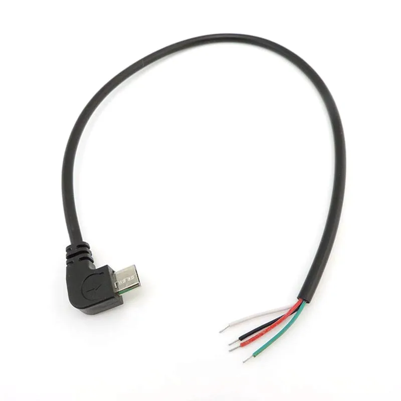 DIY-Reparatur-Schweißkabel 2-adrig 4-adrig Micro-USB 2.0 A Winkelstecker 4-Pin/2-Pin Typ-C Stecker Verlängerungskabel – Detail 6