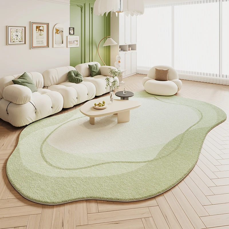 Cream Color Irregular Non-slip Carpet for Living Room Home Decor Bedroom Thick Plush Rugs Modern Office Lounge Large Soft Rug