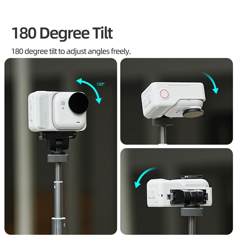 Super Sale Adjustable Magnetic Adapter for Insta360 GO Ultra Quick-Release Mount with 1/4 Screw Camera Expansion