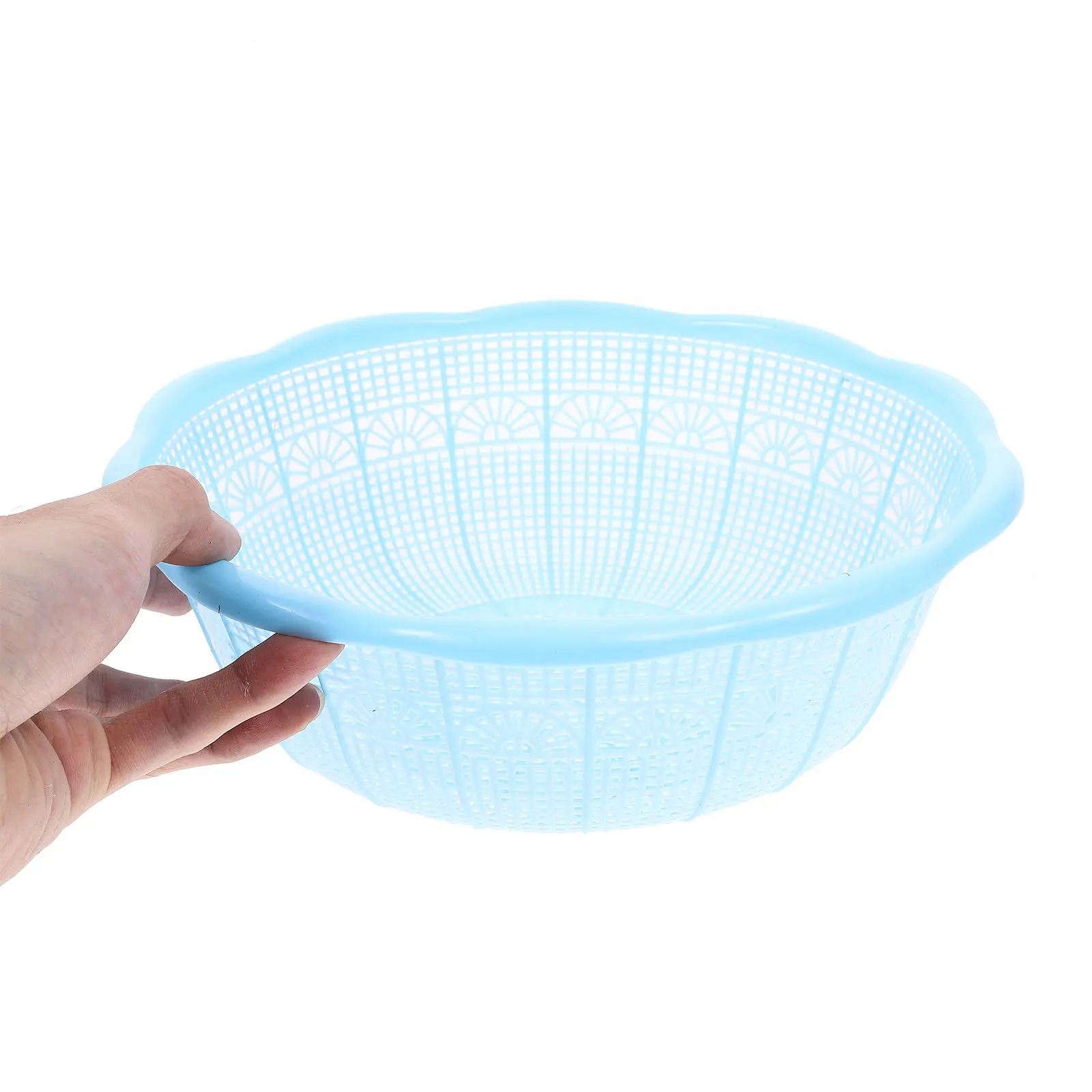 

4Pcs Plastic Rice Washing Basin Set Multifunctional Fruit Vegetable Colander Kitchen Tools Leakproof Storage Kitchen Basket