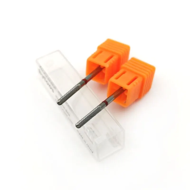 HYTOOS-brocas de carburo con forma de varilla para limpiar debajo del clavo, 3/32 brocas para uñas, herramienta para quitar cutículas, accesorios para taladros eléctricos