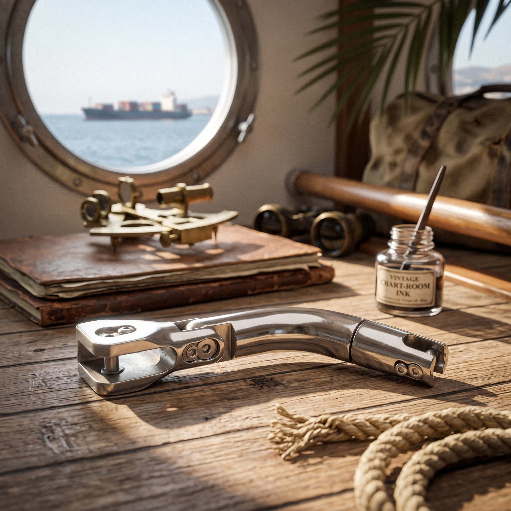Anchor Connector with Articulated Body Heavy-Duty Anchor Chain Swivel Connector Hardware Corrosion Resistant Long-Lasting