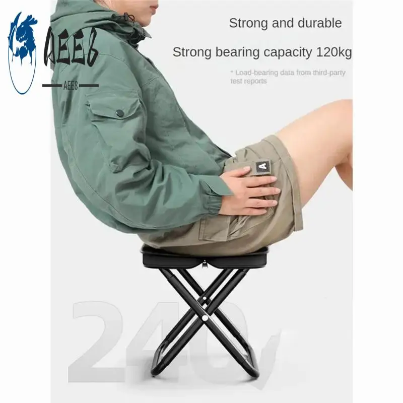 

AEE8-Portable Multifunctional Outdoor Picnic Chair Ultra-Light Fishing Stool Travel Stool Fishing Accessories