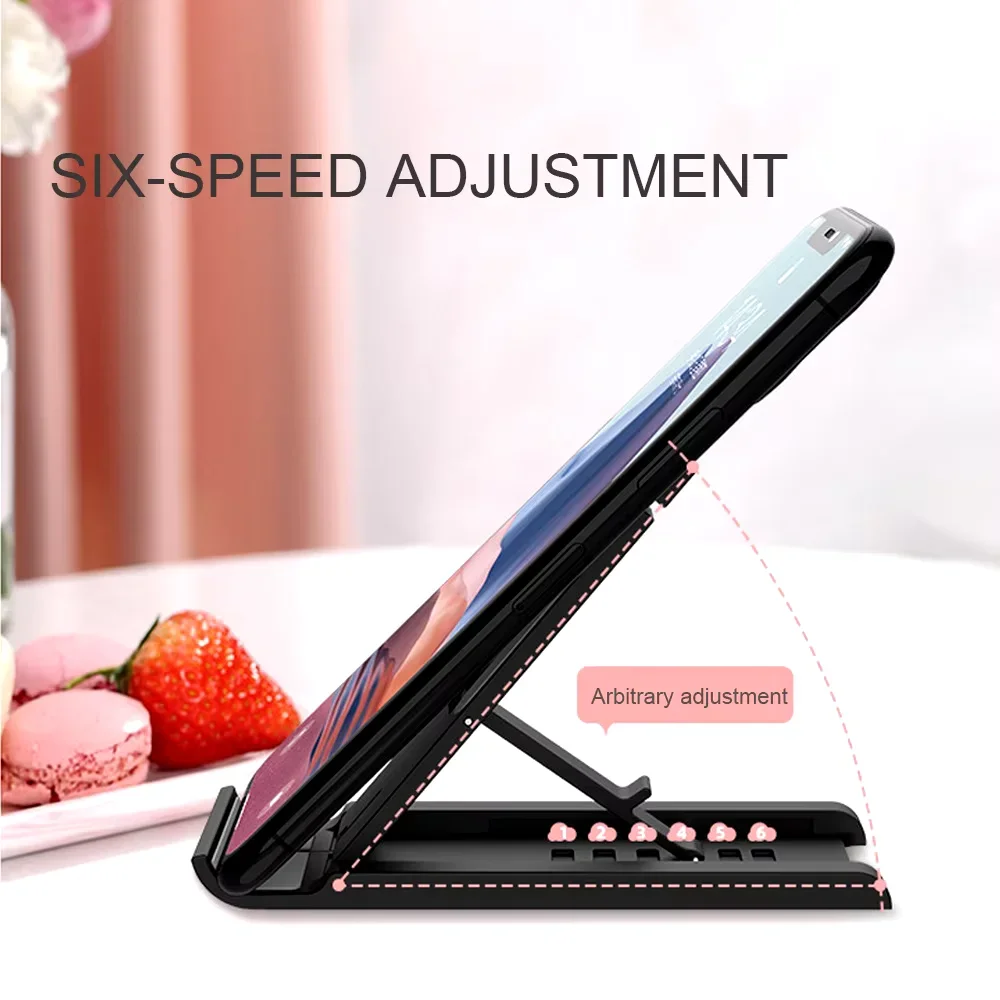 حامل سطح المكتب المحمول حامل هاتف محمول صغير قابل للطي لهاتف iPhone 13 Pro Max iPad Xiaomi حامل مكتب محمول