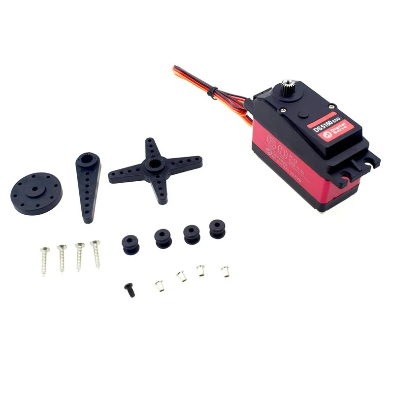 AM-1Piece DS5160 Servo digitale impermeabile ad alta tensione da 60 kg 8,4 V per 1:5 RC Car SAVOX-0236 XL 5T Robot Arm 270 Servo