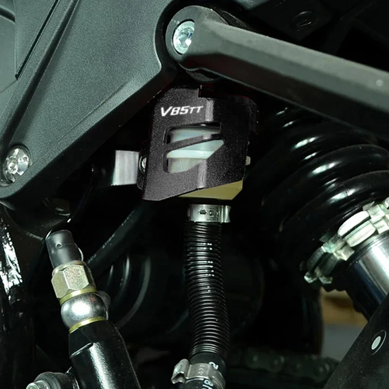 جديد لـ MOTO GUZZI V85TT 2020-2022 ملحقات عالية الجودة للدراجات النارية باستخدام الحاسب الآلي غطاء حماية لخزان سائل الفرامل الخلفية