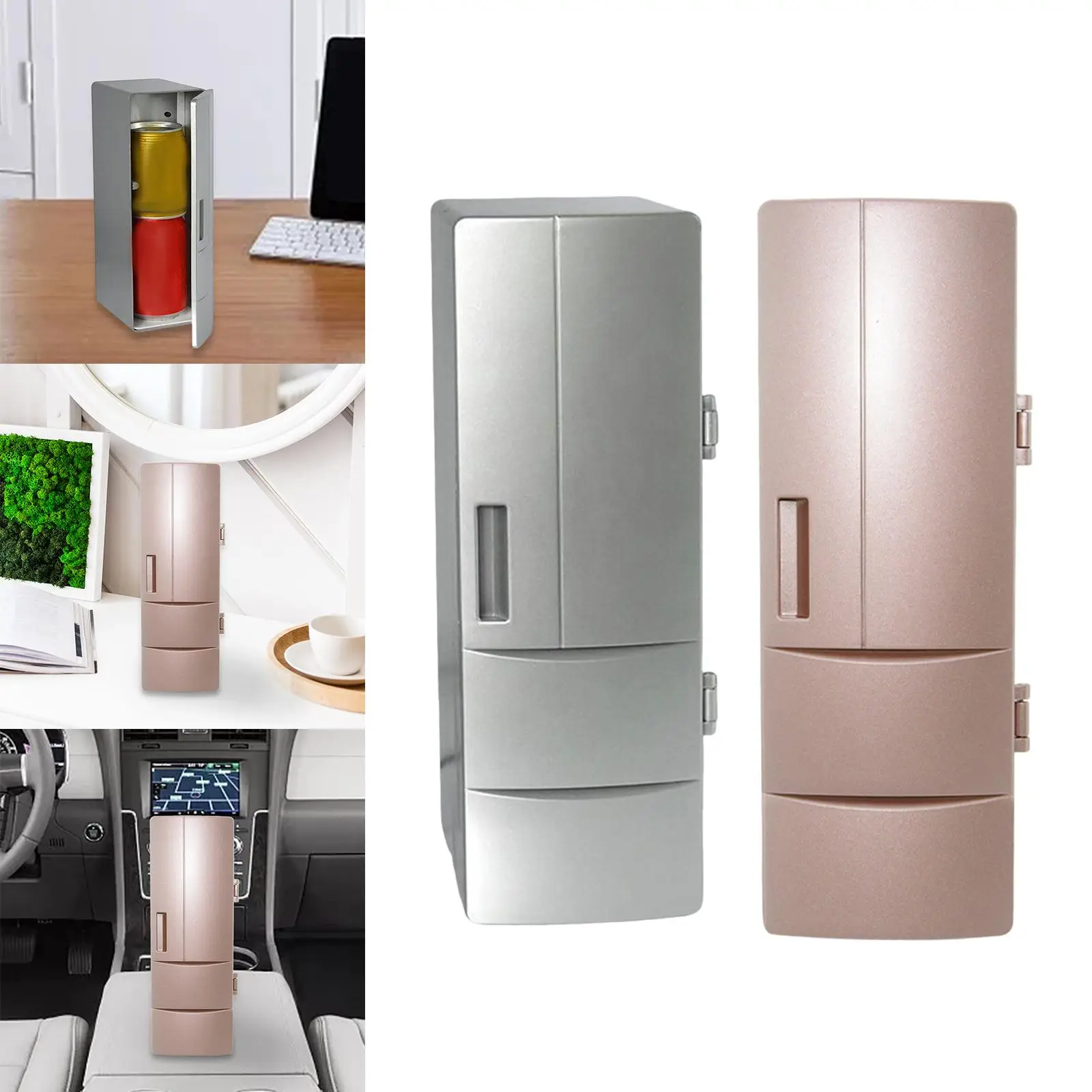 Generic Car Refrigerator High Performance Compact Personal Fridge USB Mini Fridge for Travel Car Dorm Picnic Food Beverage