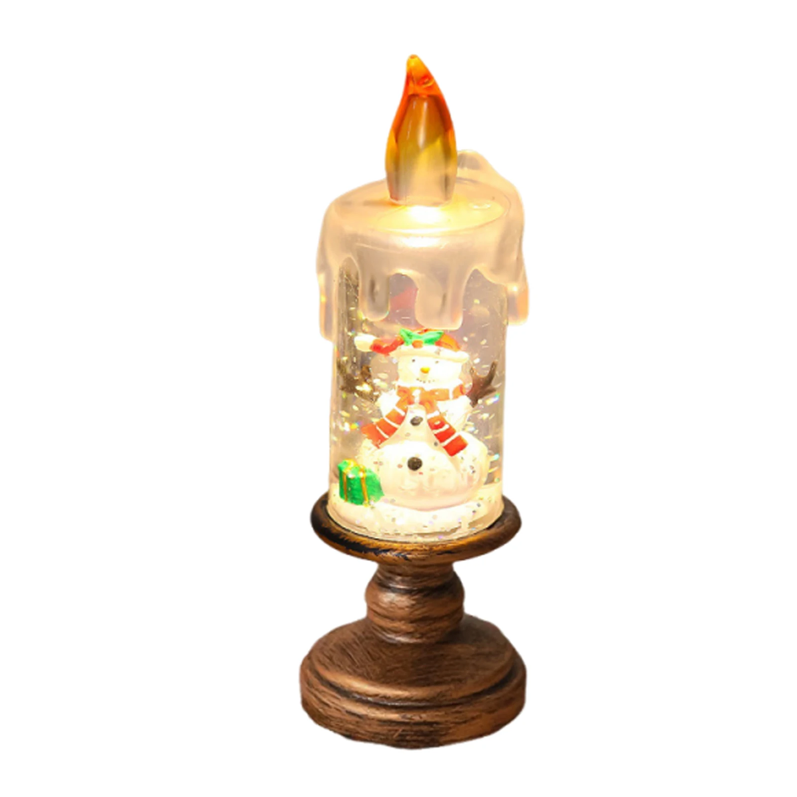

Christmas Christmas Snow Globe, Flicker-Free Candle, Exquisite Christmas Easy Operation, Color Suitable For Rooms,