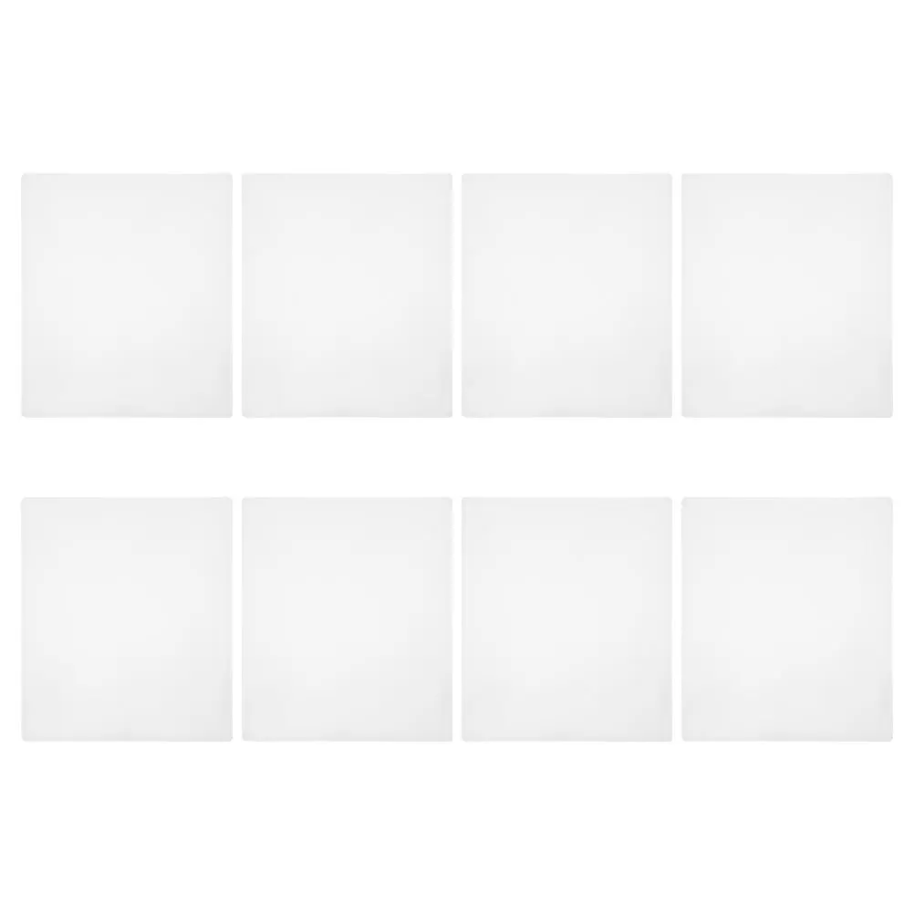 8Pcs Transparent Hard Card Sleeves 21.6x28cm Clear PVC Photo Protector Sleeves Waterproof Document Covers for Office Home Studio