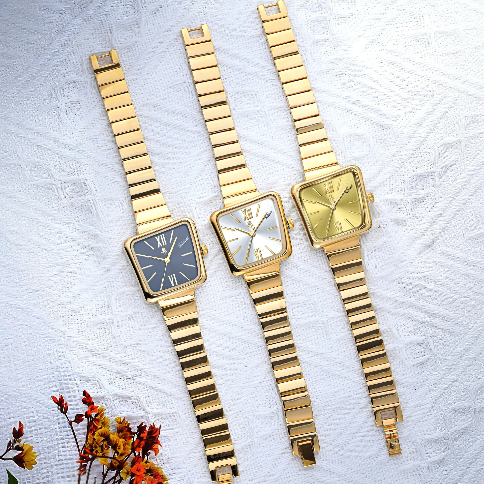 New Luxury Square Watch, Women'S Wristwatch Simple And Stylish Quartz Watch High-End Selected Timepiece, Perfect Gift For Women.