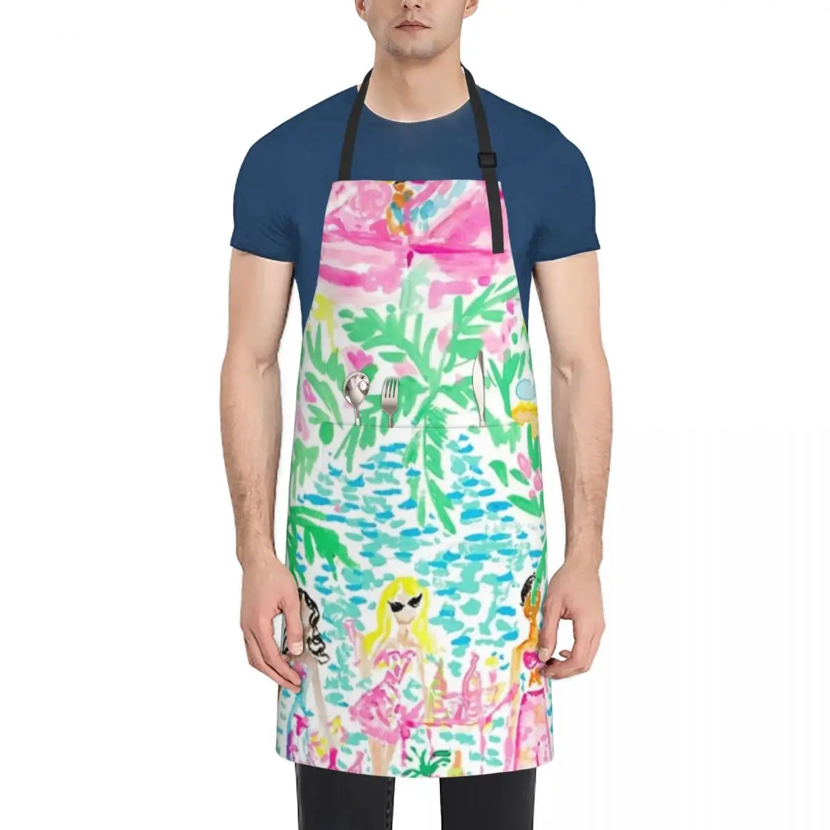 

lily spring guide Apron Kitchen on the wall Waiter Uniforms Apron