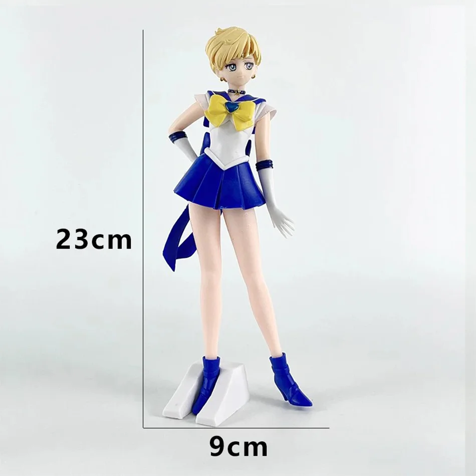 23cm Anime Sailor Moon Meiou Setsuna Figure GLITTER&GLAMOURS Kaiou Michiru Tenoh Haruka Tomoe Hotaru Action Figurine Toy Gift view 6