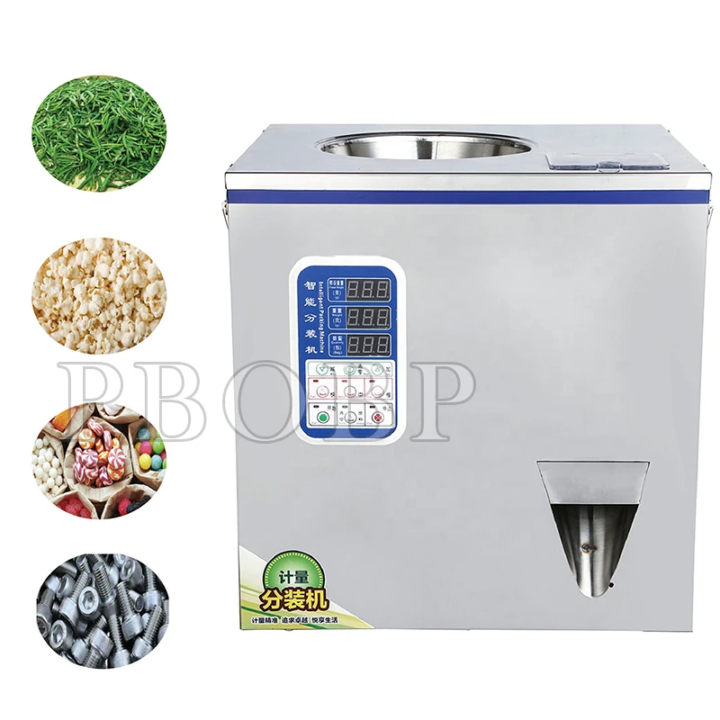PBOBP Automatic Weighing Filling Machine Small Particle Powder Filling Machine For Tea Hardware Screw Spice Dry Goods