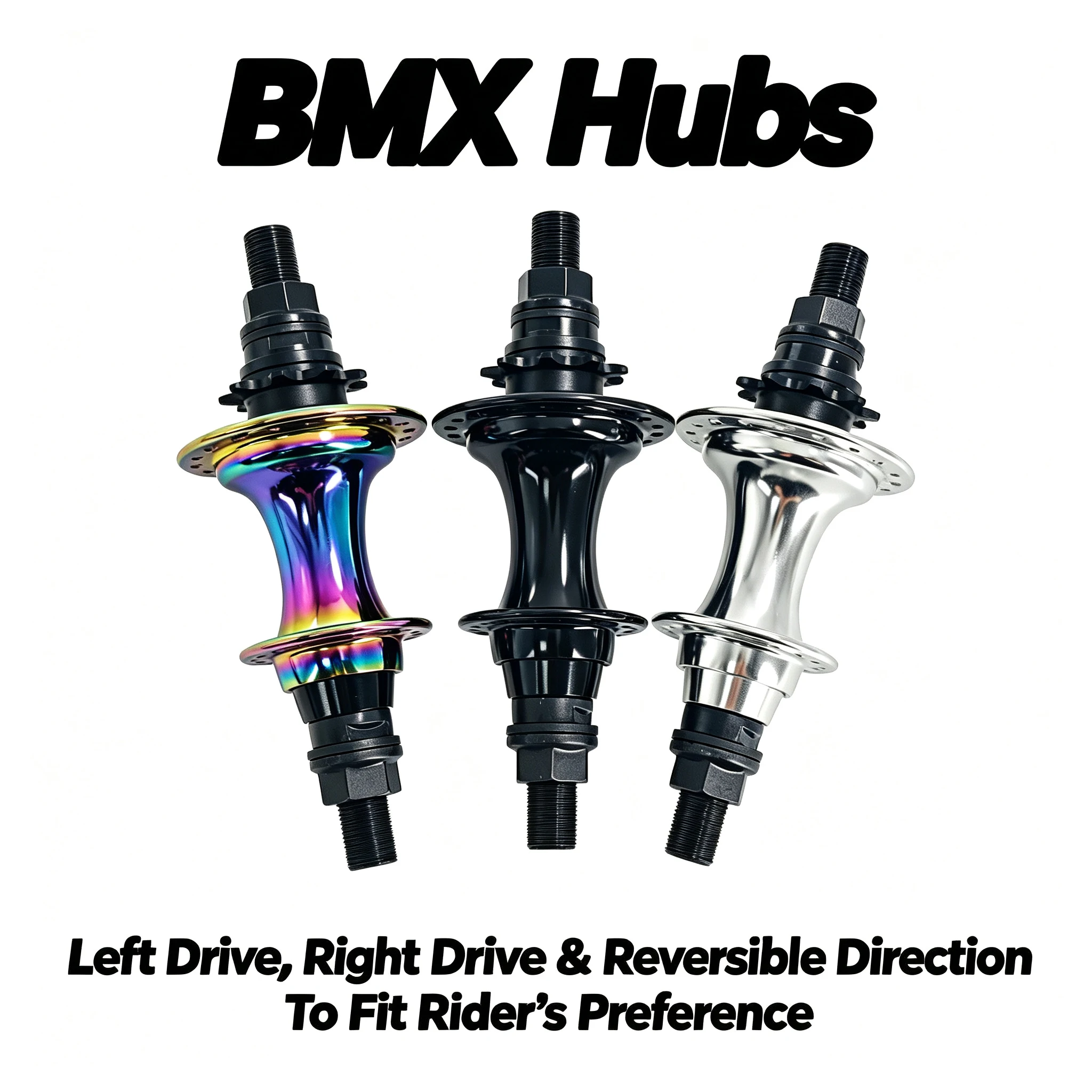 BMX-Nabe, BMX-Fahrradnabe, 36H, 6 Zahnräder, 120 Klicks, 5 Lager, 3 Farben, Links-/Rechtsantrieb, BMX-Fahrradnabe, Vorder- und Hinterradnabe, Leichtmetall – Detail 9