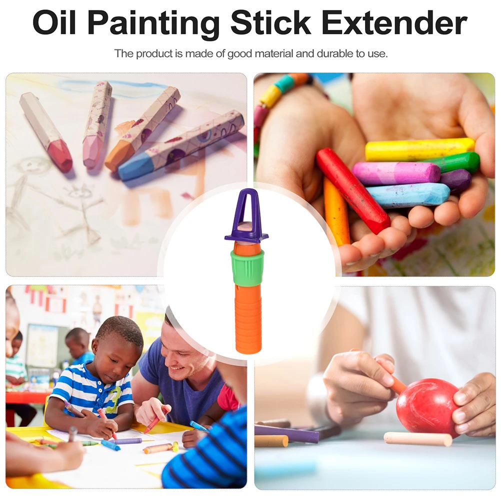 

20 Pcs Oil Pastel Extender Pencil Crayons Drawing Sharpener Holder Cap for Colored Pencils Multifunction