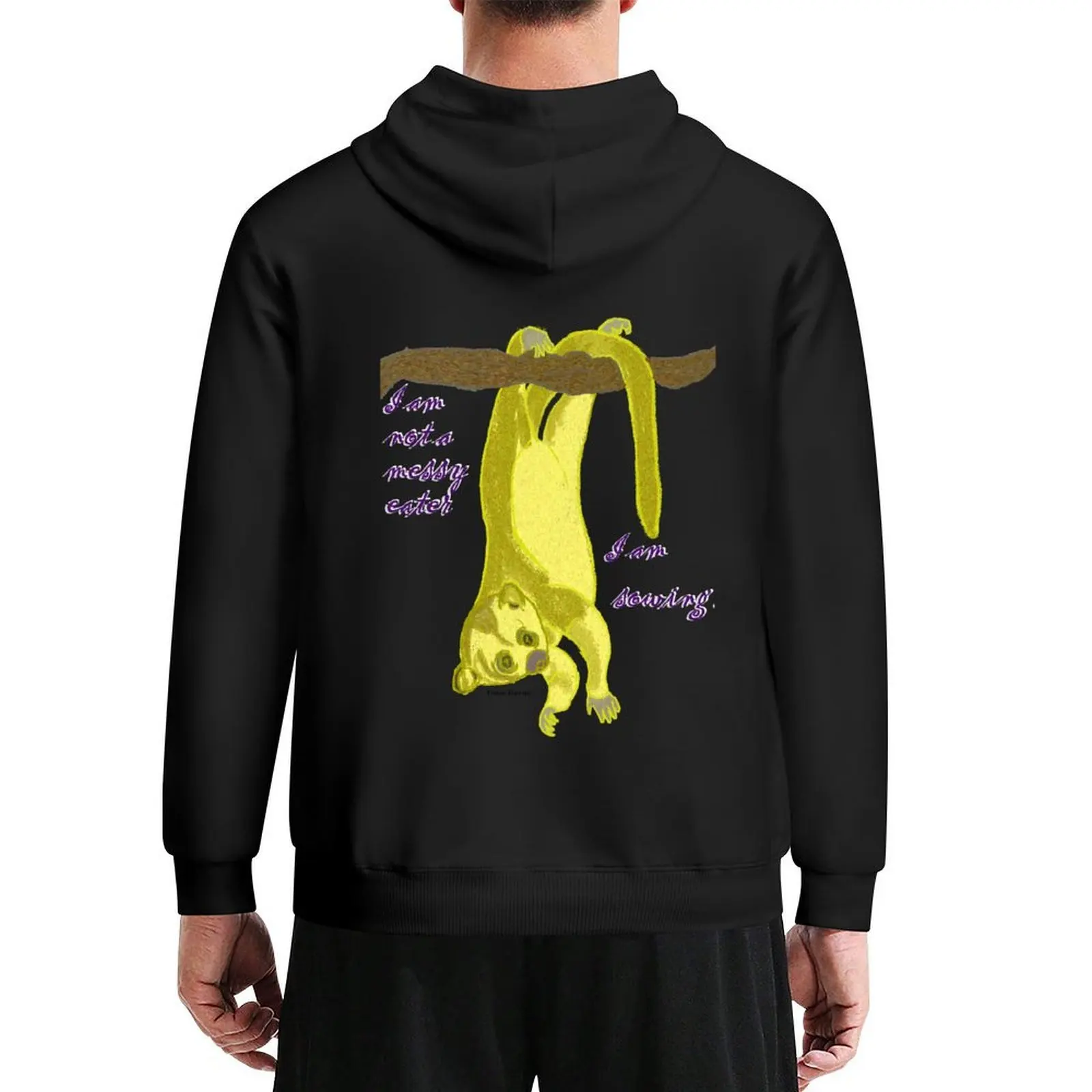 

Messy Kinkajou Hoodie graphic t shirts men korean autumn clothes mens clothing men's clothing hoodie men