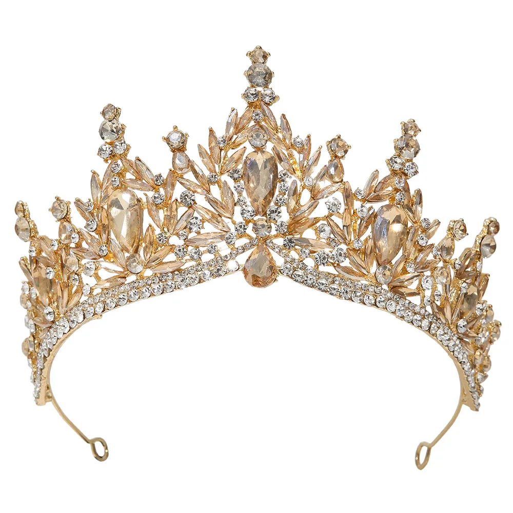 Elegant Baroque Crown Headband for Women Bride Wedding Hair Accessory Vintage Princess Tiara Party Gift