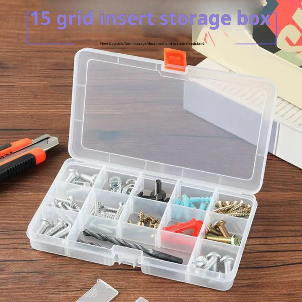 Fishing Lure Box with Adjustable Dividers Waterproof Fishing Lure Box with Detachable Baffle Heavy Duty Organizer Case for Baits