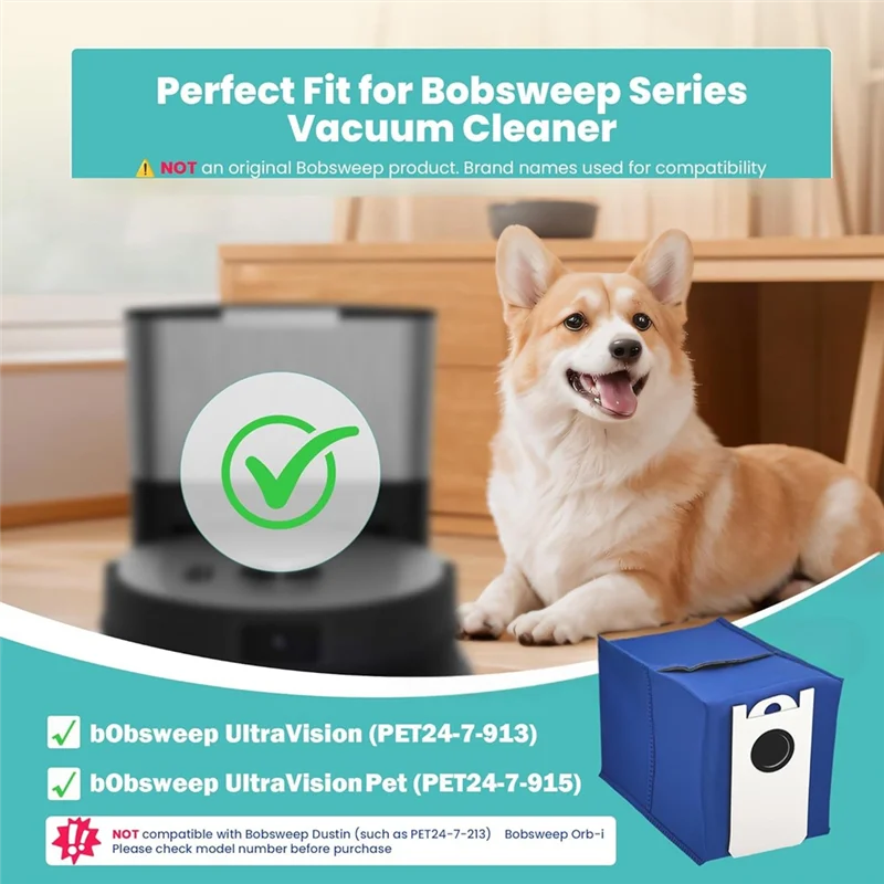 

【Оферблат!】Сменные мешки для пыли (10 шт.) для деталей робота-пылесоса Bobsweep Ultravision, самоопорожняющегося