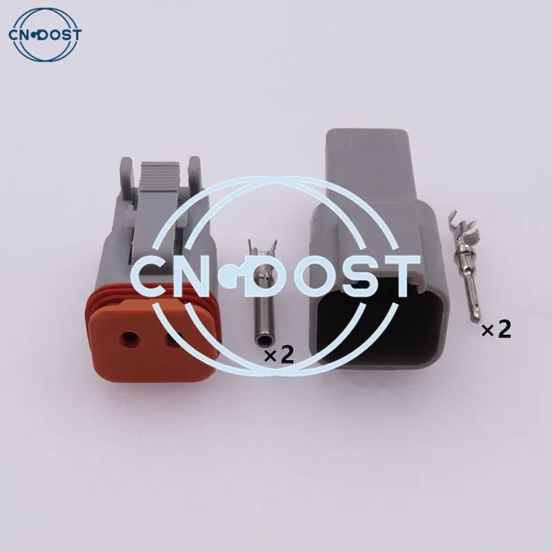 

1 комплект, 2-контактный DT04-2P AT04-2P DT06-2S AT06-2S DT серии, водонепроницаемая автоматическая вилка, автомобильная розетка переменного тока в сборе для Deutsch