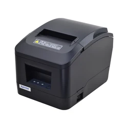 Impresora térmica de recibos de 80mm, puerto USB/LAN, impresora POS de cocina con cortador automático para teléfono Anroid iOS