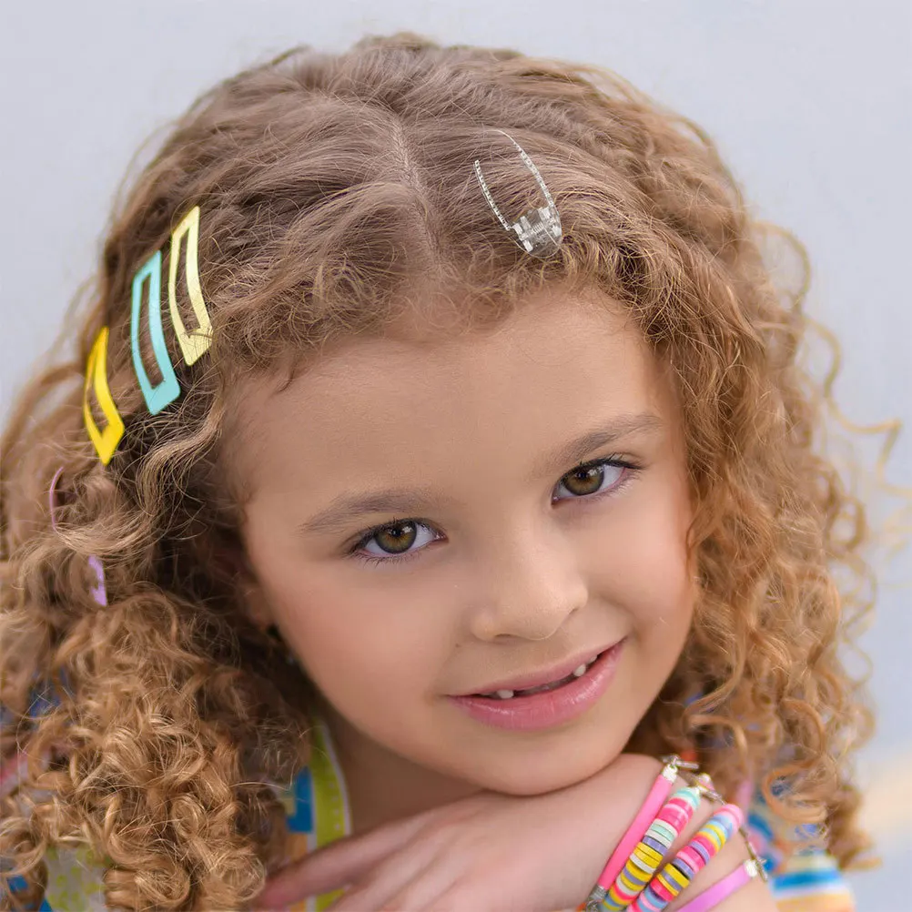 60 Stuks Kids Alligator Haar Clips Transparant Plastic Antislip Side Slide Haarspeldjes Voor Peuters Baby Haaraccessoires Kleine glijbaan