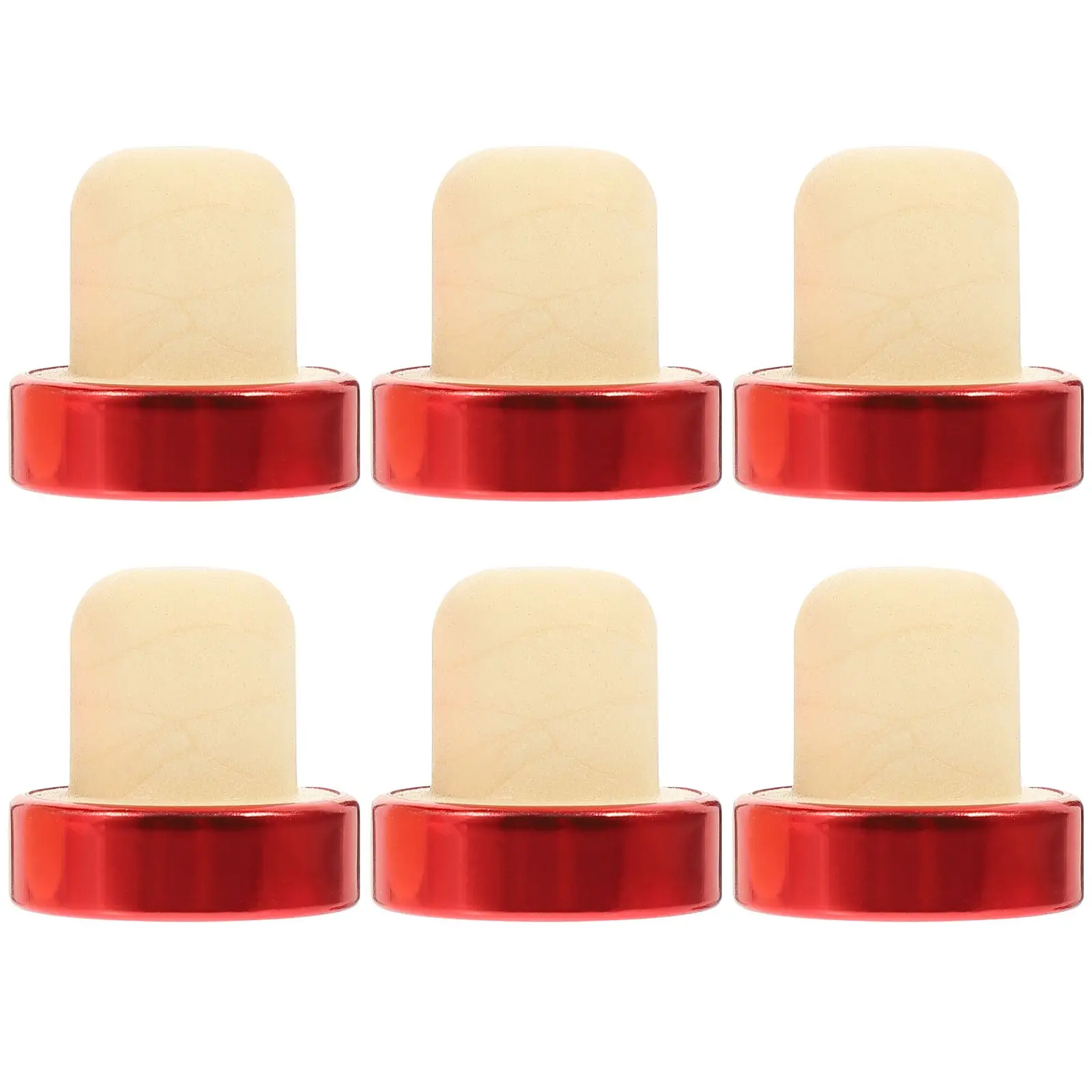 

6 Pcs Wine Bottle Stopper Cork Plug Gold and Silver Stoppers Sealer Corks Bulk