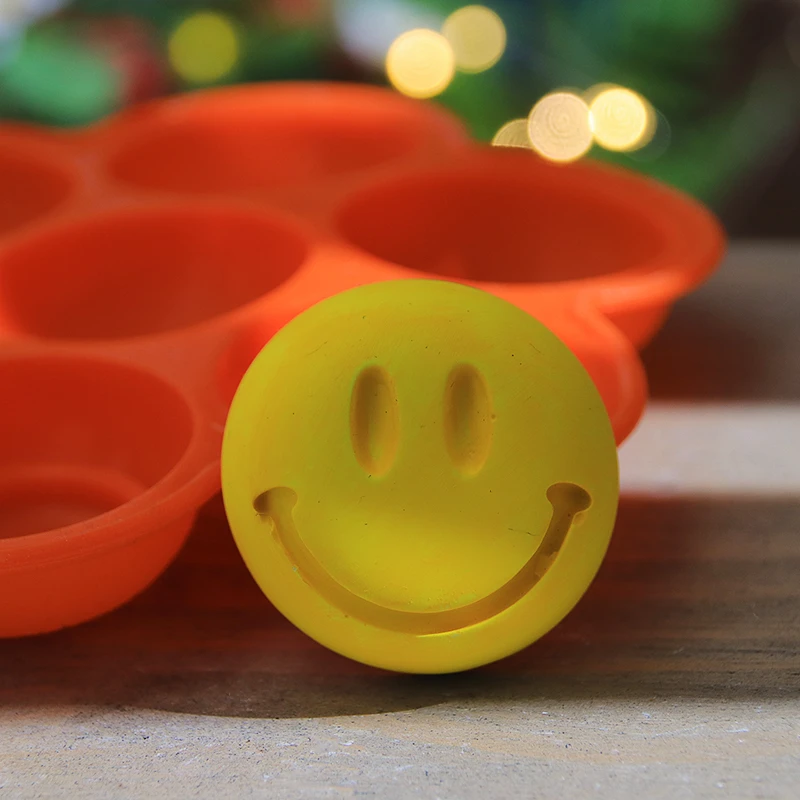 Smile Face Baking Mould Handmade Pudding Jelly Dessert Mousse Silicone Mold Resin Plaster Clay Molds